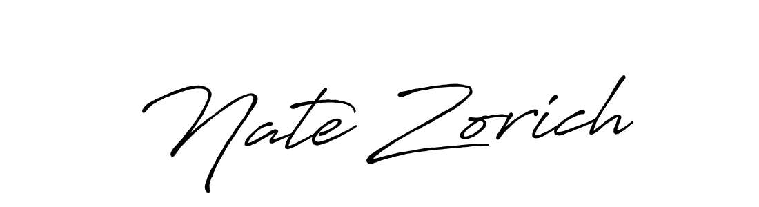 Design your own signature with our free online signature maker. With this signature software, you can create a handwritten (Antro_Vectra_Bolder) signature for name Nate Zorich. Nate Zorich signature style 7 images and pictures png