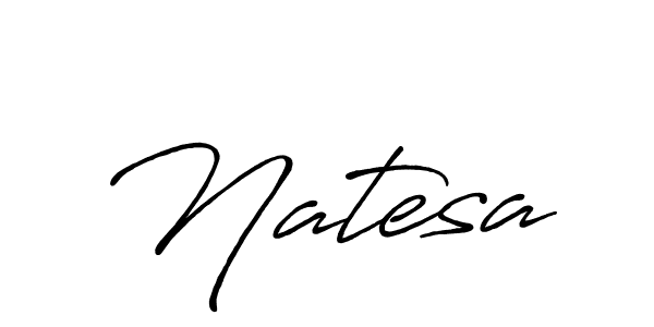 Create a beautiful signature design for name Natesa. With this signature (Antro_Vectra_Bolder) fonts, you can make a handwritten signature for free. Natesa signature style 7 images and pictures png