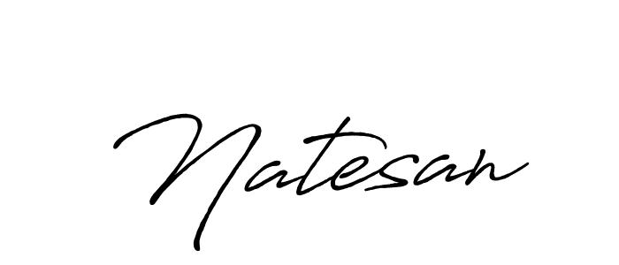 Use a signature maker to create a handwritten signature online. With this signature software, you can design (Antro_Vectra_Bolder) your own signature for name Natesan. Natesan signature style 7 images and pictures png