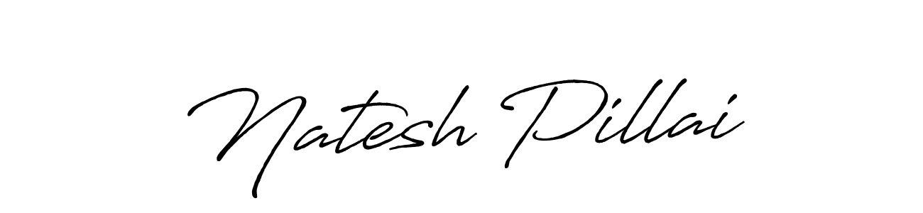 Make a beautiful signature design for name Natesh Pillai. Use this online signature maker to create a handwritten signature for free. Natesh Pillai signature style 7 images and pictures png