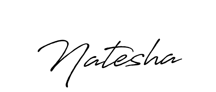 Create a beautiful signature design for name Natesha. With this signature (Antro_Vectra_Bolder) fonts, you can make a handwritten signature for free. Natesha signature style 7 images and pictures png
