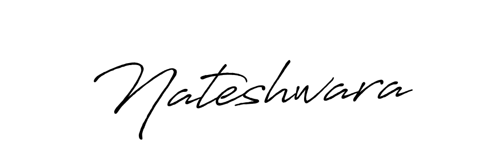 Use a signature maker to create a handwritten signature online. With this signature software, you can design (Antro_Vectra_Bolder) your own signature for name Nateshwara. Nateshwara signature style 7 images and pictures png