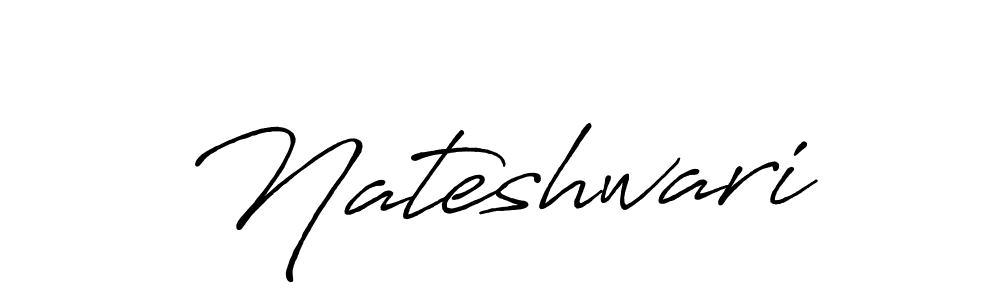Use a signature maker to create a handwritten signature online. With this signature software, you can design (Antro_Vectra_Bolder) your own signature for name Nateshwari. Nateshwari signature style 7 images and pictures png