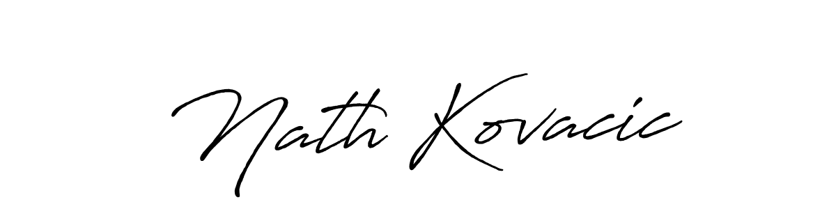 Once you've used our free online signature maker to create your best signature Antro_Vectra_Bolder style, it's time to enjoy all of the benefits that Nath Kovacic name signing documents. Nath Kovacic signature style 7 images and pictures png