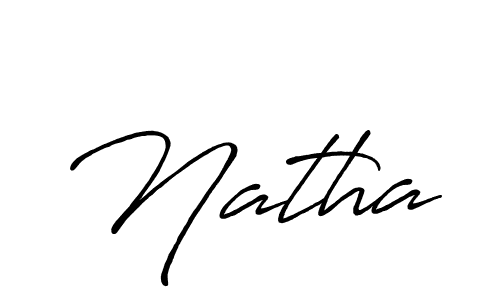 Also You can easily find your signature by using the search form. We will create Natha name handwritten signature images for you free of cost using Antro_Vectra_Bolder sign style. Natha signature style 7 images and pictures png