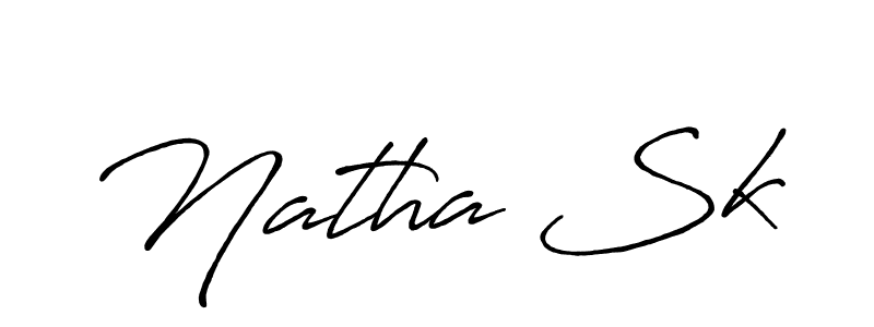 Also You can easily find your signature by using the search form. We will create Natha Sk name handwritten signature images for you free of cost using Antro_Vectra_Bolder sign style. Natha Sk signature style 7 images and pictures png