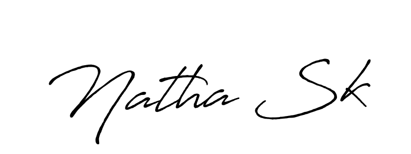 Also You can easily find your signature by using the search form. We will create Natha Sk name handwritten signature images for you free of cost using Antro_Vectra_Bolder sign style. Natha Sk signature style 7 images and pictures png