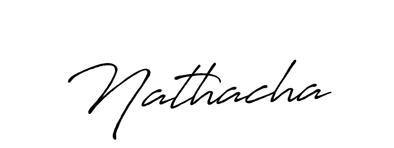 Similarly Antro_Vectra_Bolder is the best handwritten signature design. Signature creator online .You can use it as an online autograph creator for name Nathacha. Nathacha signature style 7 images and pictures png