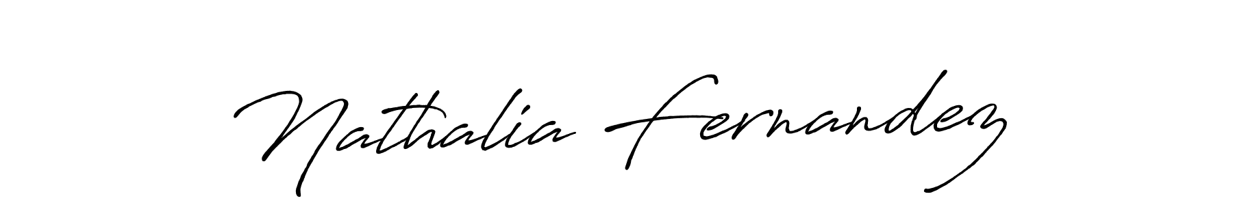 Create a beautiful signature design for name Nathalia Fernandez. With this signature (Antro_Vectra_Bolder) fonts, you can make a handwritten signature for free. Nathalia Fernandez signature style 7 images and pictures png