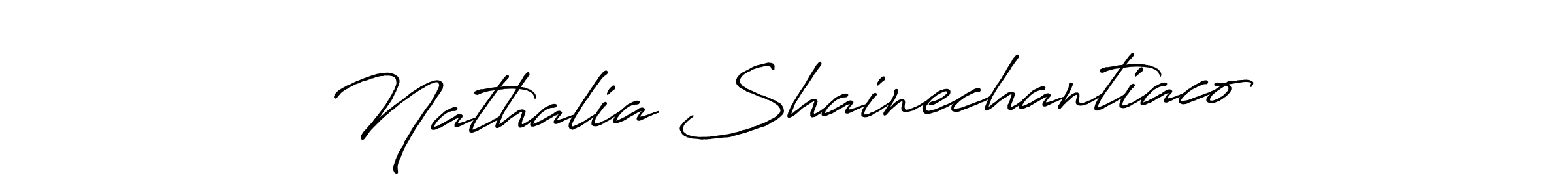 Design your own signature with our free online signature maker. With this signature software, you can create a handwritten (Antro_Vectra_Bolder) signature for name Nathalia Shainechantiaco. Nathalia Shainechantiaco signature style 7 images and pictures png