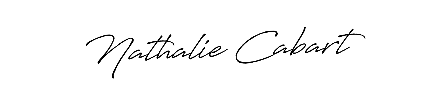 Make a beautiful signature design for name Nathalie Cabart. With this signature (Antro_Vectra_Bolder) style, you can create a handwritten signature for free. Nathalie Cabart signature style 7 images and pictures png