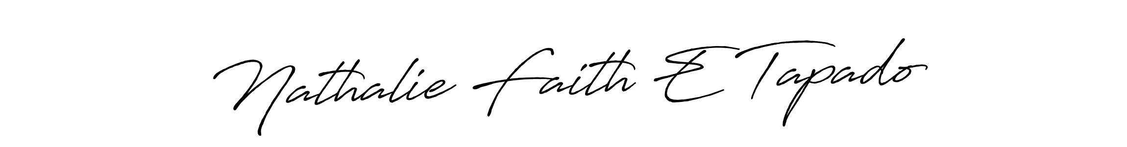 if you are searching for the best signature style for your name Nathalie Faith E Tapado. so please give up your signature search. here we have designed multiple signature styles  using Antro_Vectra_Bolder. Nathalie Faith E Tapado signature style 7 images and pictures png
