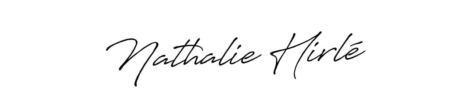 Nathalie Hirlé stylish signature style. Best Handwritten Sign (Antro_Vectra_Bolder) for my name. Handwritten Signature Collection Ideas for my name Nathalie Hirlé. Nathalie Hirlé signature style 7 images and pictures png