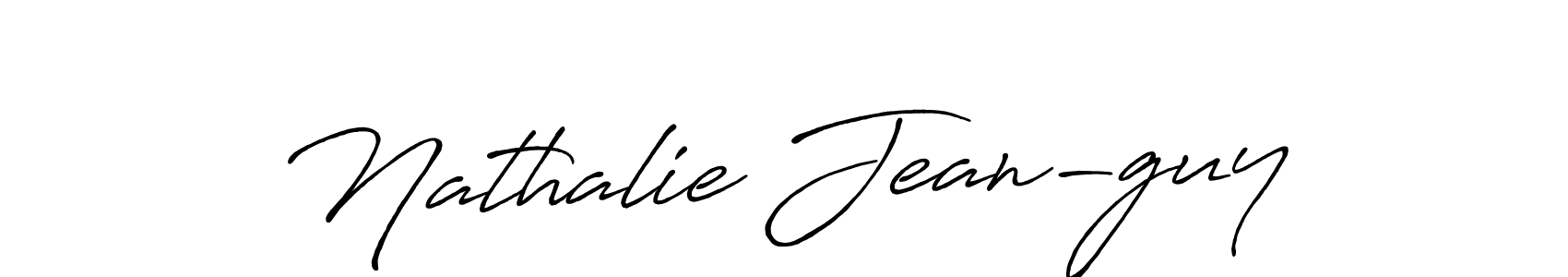 Nathalie Jean-guy stylish signature style. Best Handwritten Sign (Antro_Vectra_Bolder) for my name. Handwritten Signature Collection Ideas for my name Nathalie Jean-guy. Nathalie Jean-guy signature style 7 images and pictures png