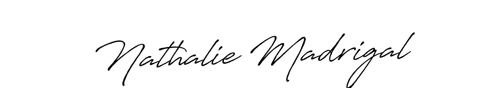 The best way (Antro_Vectra_Bolder) to make a short signature is to pick only two or three words in your name. The name Nathalie Madrigal include a total of six letters. For converting this name. Nathalie Madrigal signature style 7 images and pictures png
