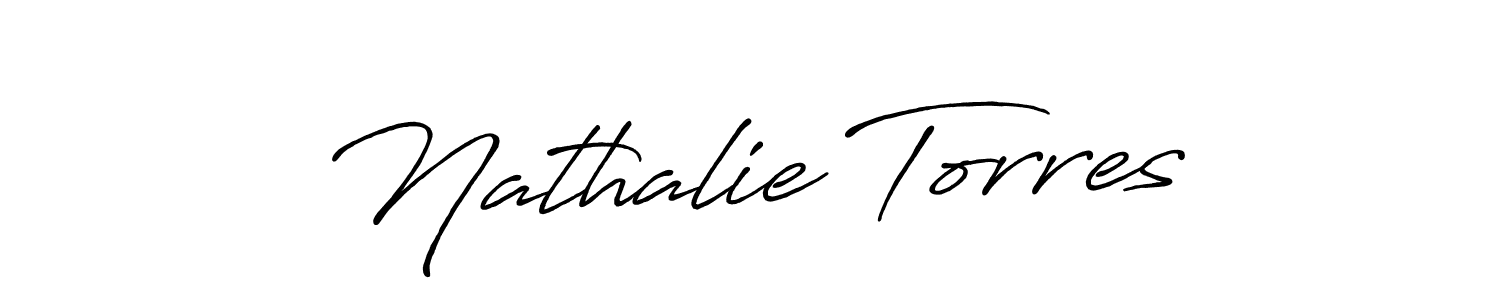 You should practise on your own different ways (Antro_Vectra_Bolder) to write your name (Nathalie Torres) in signature. don't let someone else do it for you. Nathalie Torres signature style 7 images and pictures png