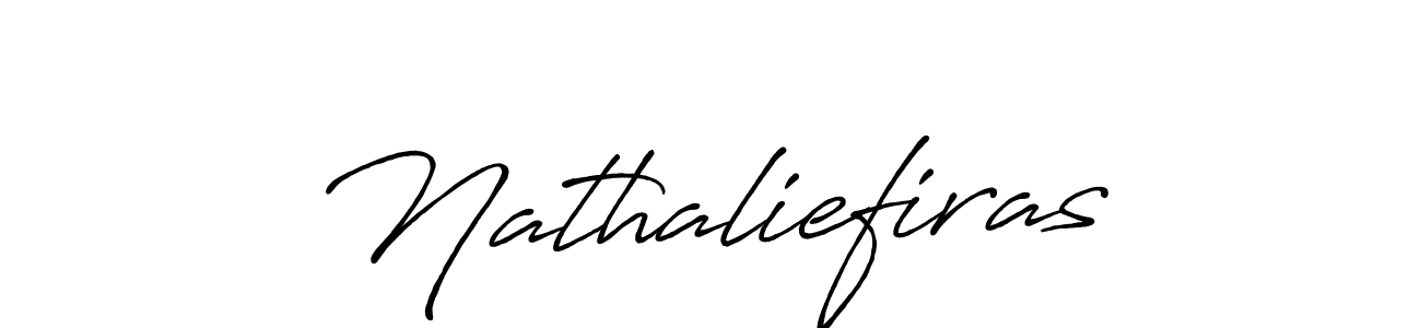 Nathaliefiras stylish signature style. Best Handwritten Sign (Antro_Vectra_Bolder) for my name. Handwritten Signature Collection Ideas for my name Nathaliefiras. Nathaliefiras signature style 7 images and pictures png