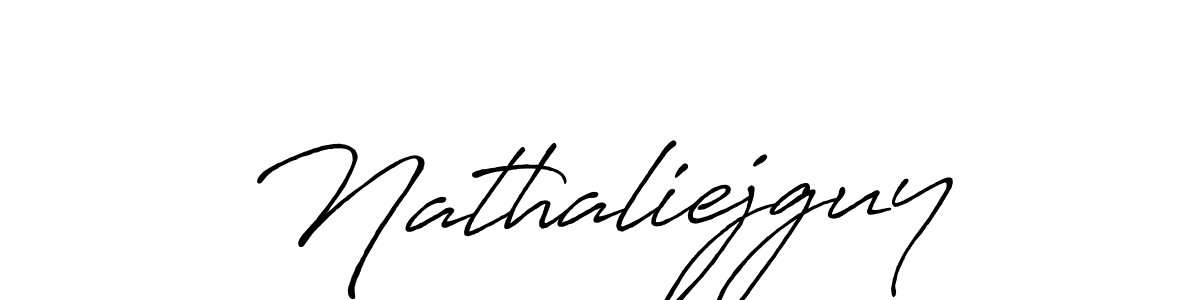 if you are searching for the best signature style for your name Nathaliejguy. so please give up your signature search. here we have designed multiple signature styles  using Antro_Vectra_Bolder. Nathaliejguy signature style 7 images and pictures png