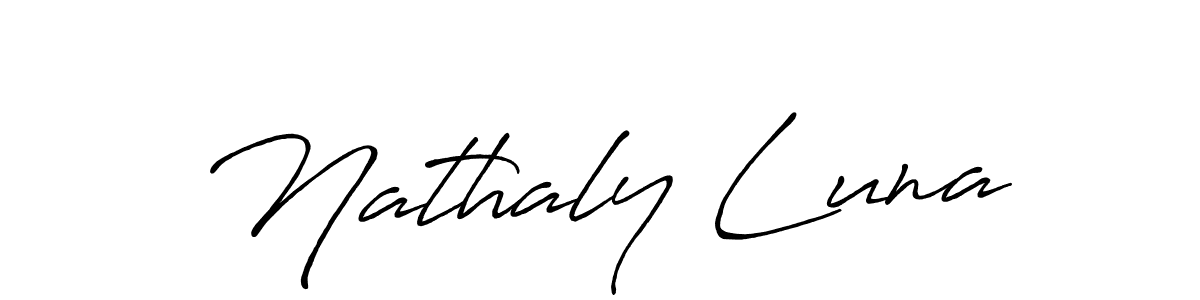 You can use this online signature creator to create a handwritten signature for the name Nathaly Luna. This is the best online autograph maker. Nathaly Luna signature style 7 images and pictures png