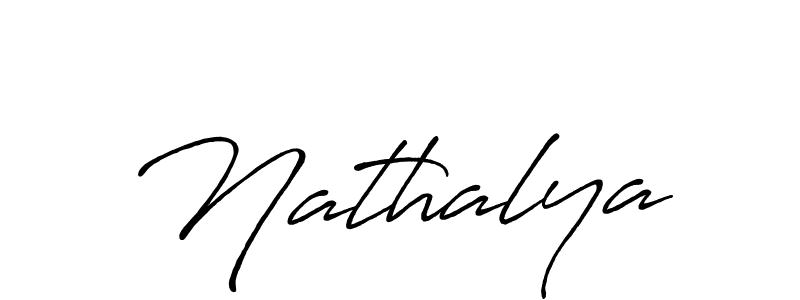 Make a beautiful signature design for name Nathalya. Use this online signature maker to create a handwritten signature for free. Nathalya signature style 7 images and pictures png