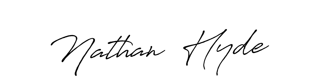 Make a beautiful signature design for name Nathan  Hyde. With this signature (Antro_Vectra_Bolder) style, you can create a handwritten signature for free. Nathan  Hyde signature style 7 images and pictures png