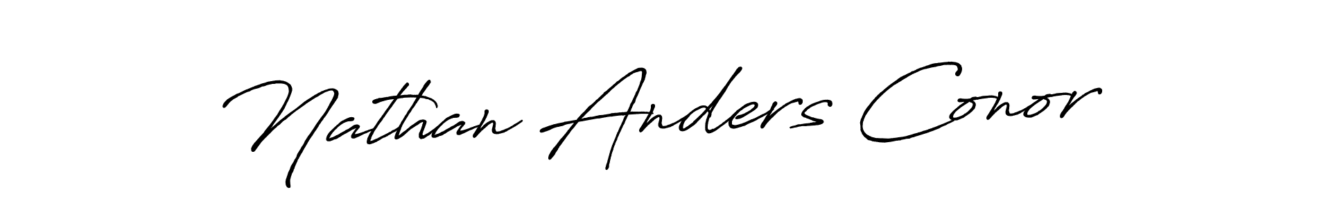 This is the best signature style for the Nathan Anders Conor name. Also you like these signature font (Antro_Vectra_Bolder). Mix name signature. Nathan Anders Conor signature style 7 images and pictures png