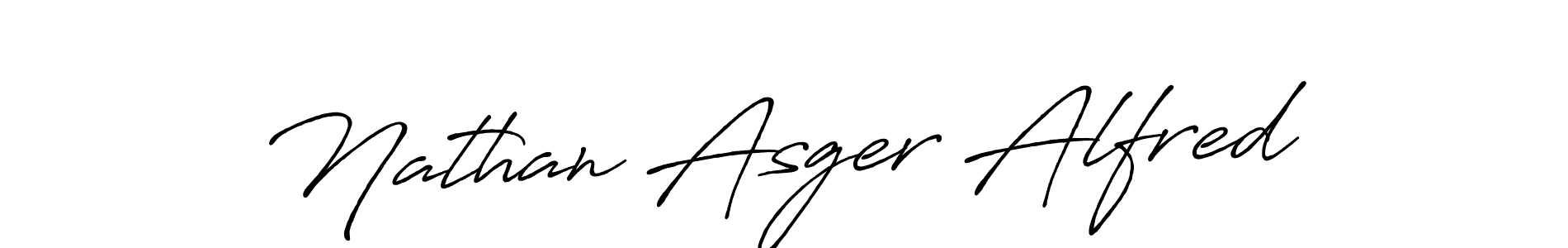 Create a beautiful signature design for name Nathan Asger Alfred. With this signature (Antro_Vectra_Bolder) fonts, you can make a handwritten signature for free. Nathan Asger Alfred signature style 7 images and pictures png