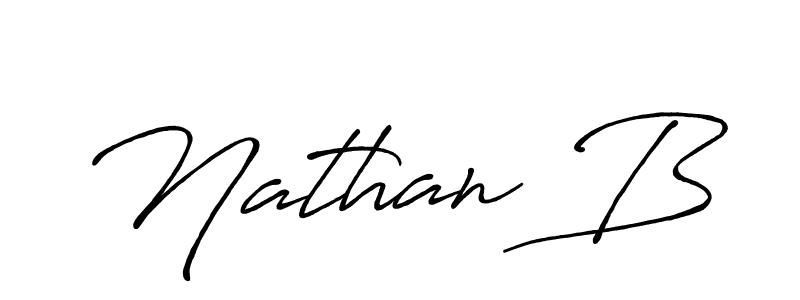 The best way (Antro_Vectra_Bolder) to make a short signature is to pick only two or three words in your name. The name Nathan B include a total of six letters. For converting this name. Nathan B signature style 7 images and pictures png