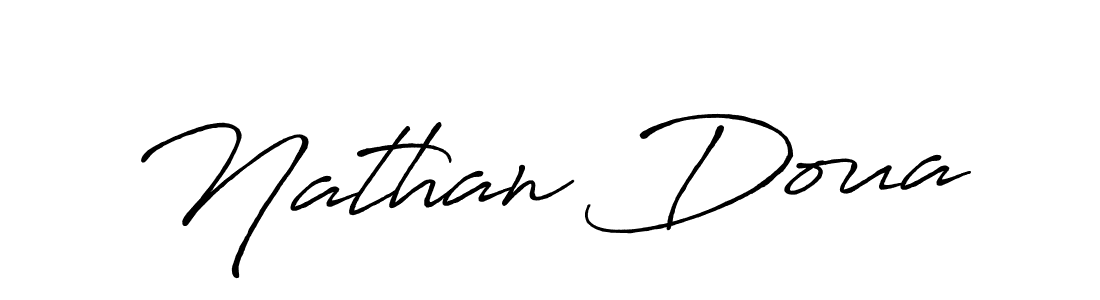 You should practise on your own different ways (Antro_Vectra_Bolder) to write your name (Nathan Doua) in signature. don't let someone else do it for you. Nathan Doua signature style 7 images and pictures png