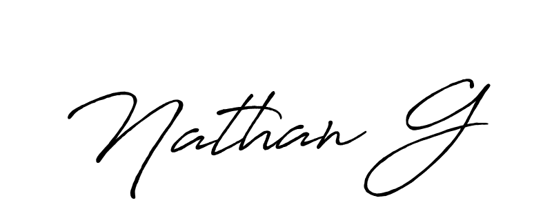 Use a signature maker to create a handwritten signature online. With this signature software, you can design (Antro_Vectra_Bolder) your own signature for name Nathan G. Nathan G signature style 7 images and pictures png