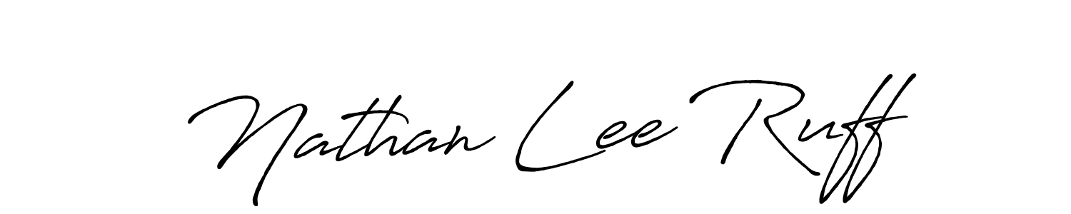 How to make Nathan Lee Ruff name signature. Use Antro_Vectra_Bolder style for creating short signs online. This is the latest handwritten sign. Nathan Lee Ruff signature style 7 images and pictures png