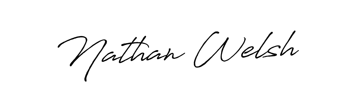 How to make Nathan Welsh signature? Antro_Vectra_Bolder is a professional autograph style. Create handwritten signature for Nathan Welsh name. Nathan Welsh signature style 7 images and pictures png