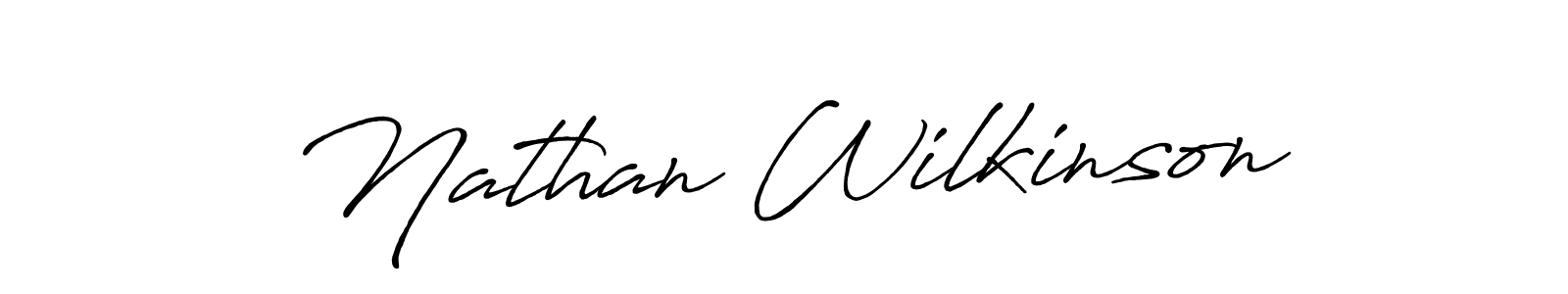 How to make Nathan Wilkinson name signature. Use Antro_Vectra_Bolder style for creating short signs online. This is the latest handwritten sign. Nathan Wilkinson signature style 7 images and pictures png
