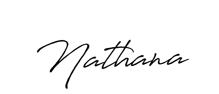 Nathana stylish signature style. Best Handwritten Sign (Antro_Vectra_Bolder) for my name. Handwritten Signature Collection Ideas for my name Nathana. Nathana signature style 7 images and pictures png