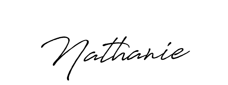 Design your own signature with our free online signature maker. With this signature software, you can create a handwritten (Antro_Vectra_Bolder) signature for name Nathanie. Nathanie signature style 7 images and pictures png