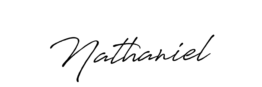 Make a beautiful signature design for name Nathaniel. With this signature (Antro_Vectra_Bolder) style, you can create a handwritten signature for free. Nathaniel signature style 7 images and pictures png