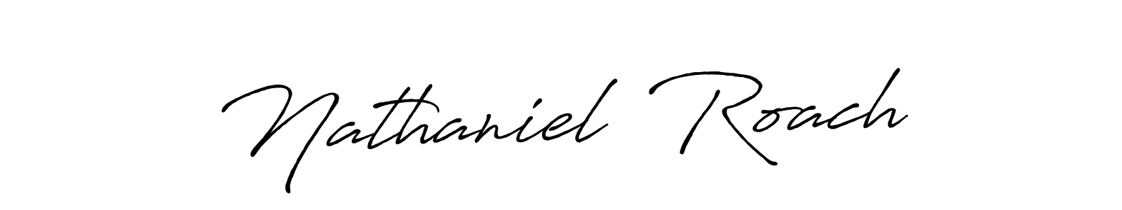 The best way (Antro_Vectra_Bolder) to make a short signature is to pick only two or three words in your name. The name Nathaniel  Roach include a total of six letters. For converting this name. Nathaniel  Roach signature style 7 images and pictures png