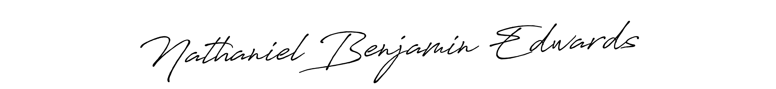 Make a beautiful signature design for name Nathaniel Benjamin Edwards. With this signature (Antro_Vectra_Bolder) style, you can create a handwritten signature for free. Nathaniel Benjamin Edwards signature style 7 images and pictures png