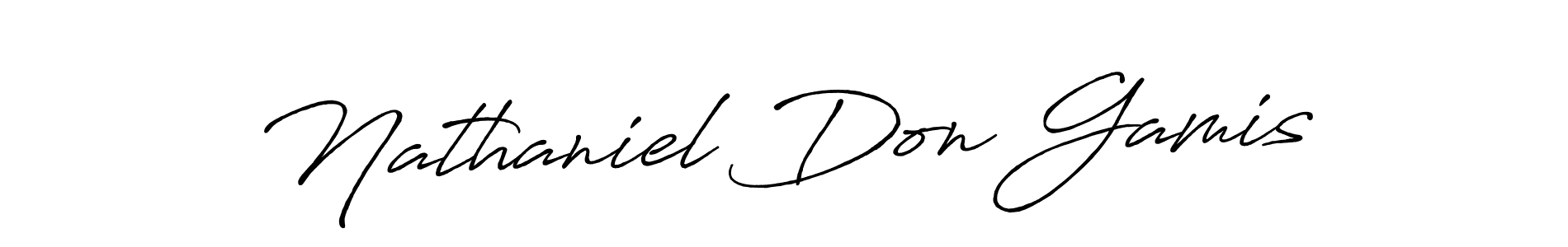 Use a signature maker to create a handwritten signature online. With this signature software, you can design (Antro_Vectra_Bolder) your own signature for name Nathaniel Don Gamis. Nathaniel Don Gamis signature style 7 images and pictures png