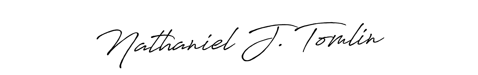 Make a beautiful signature design for name Nathaniel J. Tomlin. Use this online signature maker to create a handwritten signature for free. Nathaniel J. Tomlin signature style 7 images and pictures png