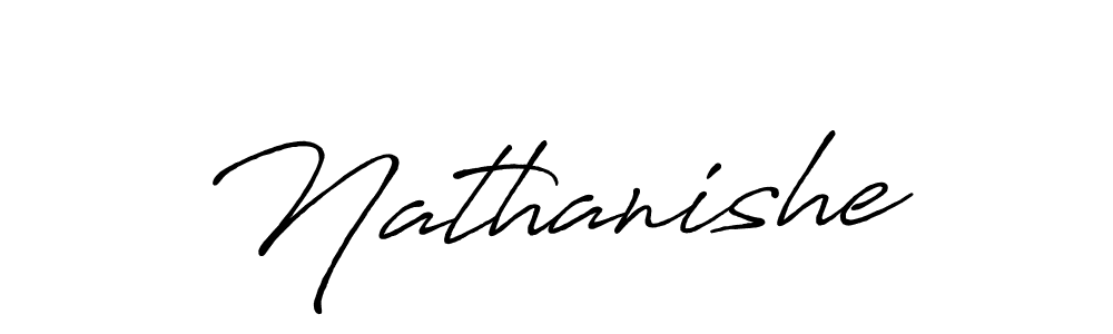 How to make Nathanishe signature? Antro_Vectra_Bolder is a professional autograph style. Create handwritten signature for Nathanishe name. Nathanishe signature style 7 images and pictures png