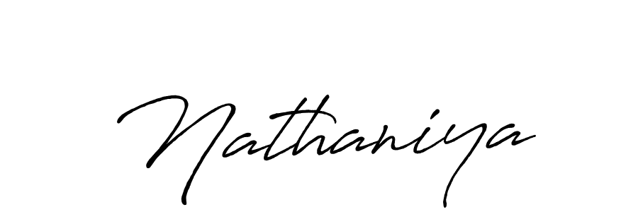 Also we have Nathaniya name is the best signature style. Create professional handwritten signature collection using Antro_Vectra_Bolder autograph style. Nathaniya signature style 7 images and pictures png