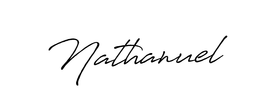 Use a signature maker to create a handwritten signature online. With this signature software, you can design (Antro_Vectra_Bolder) your own signature for name Nathanuel. Nathanuel signature style 7 images and pictures png