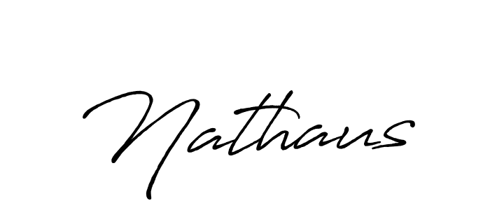 Design your own signature with our free online signature maker. With this signature software, you can create a handwritten (Antro_Vectra_Bolder) signature for name Nathaus. Nathaus signature style 7 images and pictures png