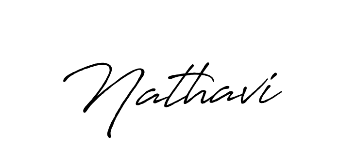 How to make Nathavi signature? Antro_Vectra_Bolder is a professional autograph style. Create handwritten signature for Nathavi name. Nathavi signature style 7 images and pictures png
