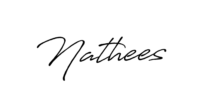 Make a beautiful signature design for name Nathees. With this signature (Antro_Vectra_Bolder) style, you can create a handwritten signature for free. Nathees signature style 7 images and pictures png