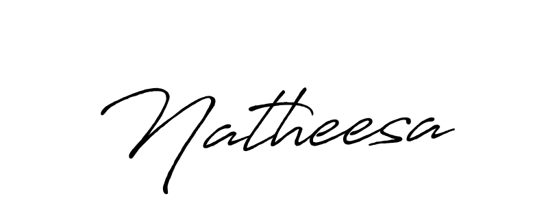 Also we have Natheesa name is the best signature style. Create professional handwritten signature collection using Antro_Vectra_Bolder autograph style. Natheesa signature style 7 images and pictures png