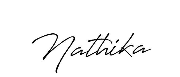 Create a beautiful signature design for name Nathika. With this signature (Antro_Vectra_Bolder) fonts, you can make a handwritten signature for free. Nathika signature style 7 images and pictures png