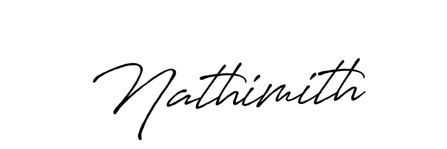 How to make Nathimith signature? Antro_Vectra_Bolder is a professional autograph style. Create handwritten signature for Nathimith name. Nathimith signature style 7 images and pictures png