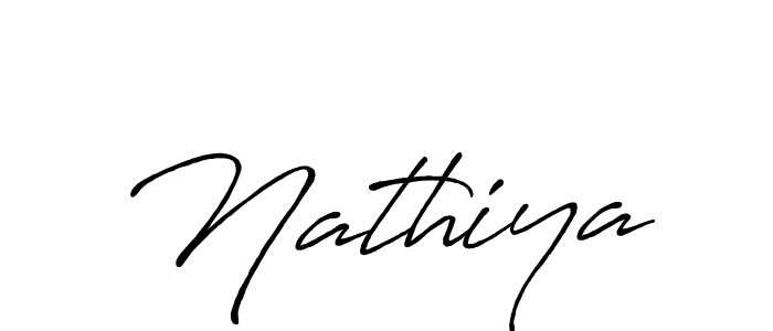 It looks lik you need a new signature style for name Nathiya. Design unique handwritten (Antro_Vectra_Bolder) signature with our free signature maker in just a few clicks. Nathiya signature style 7 images and pictures png